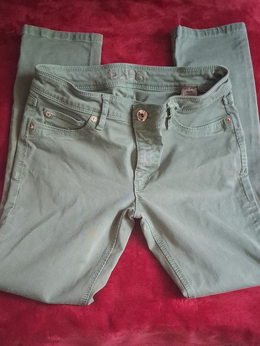 DL1961 Sage Green Slim Jeans